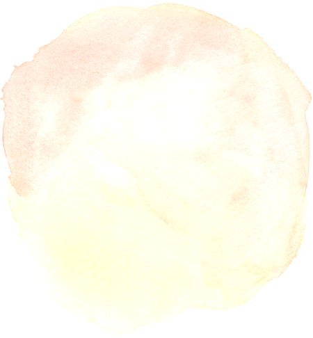 Orange Yellow Circle Stain Watercolor